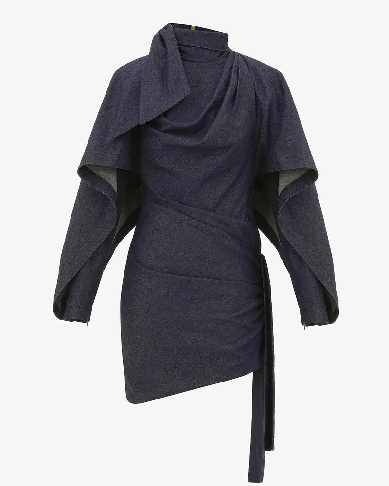 Zimmermann Valiant Short Denim Dress -  - gender_Woman Blue