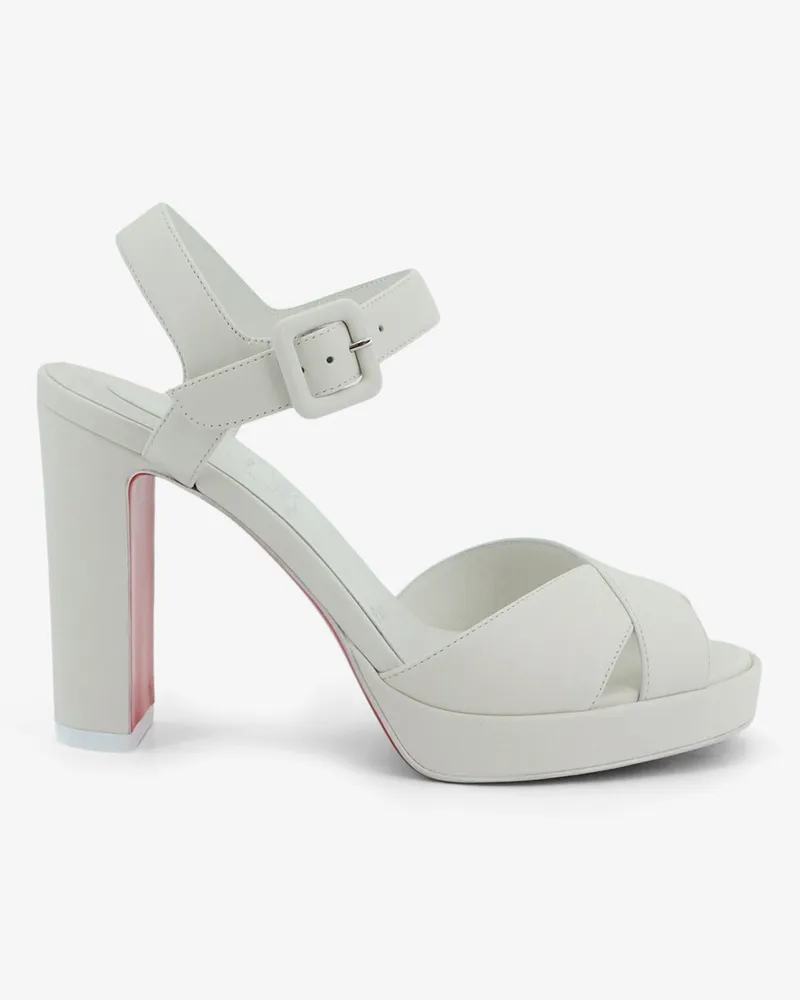 Christian Louboutin Cora leather sandals -  - gender_Woman White