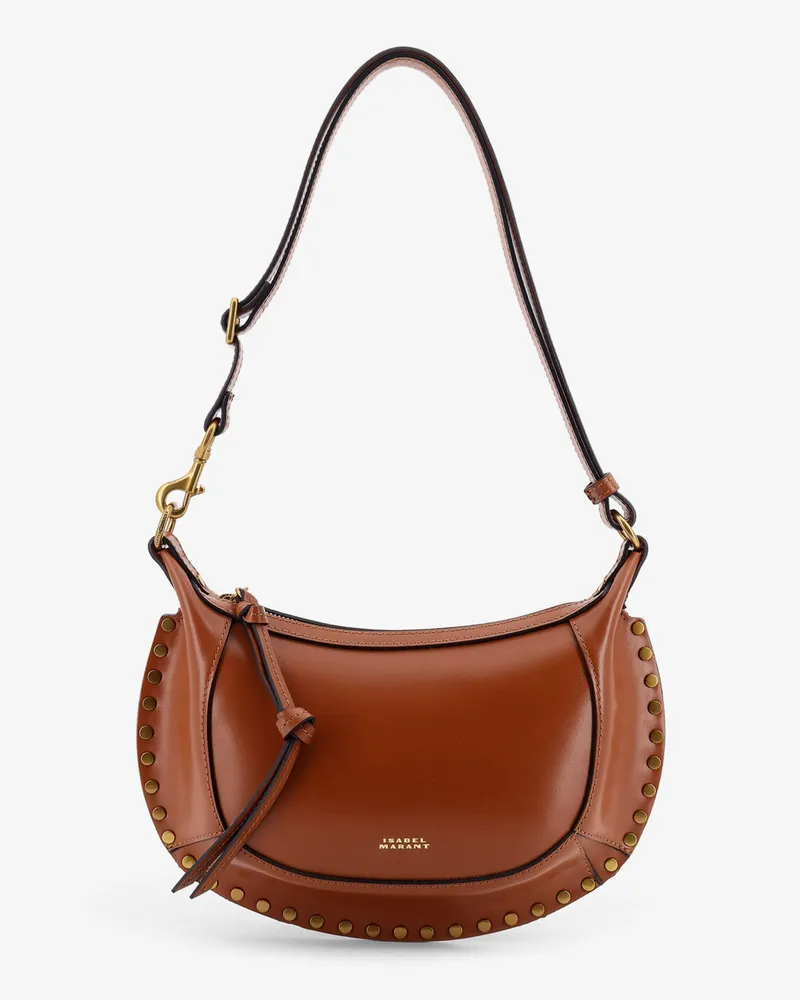 Isabel Marant Oskan Moon leather crossbody bag -  - gender_Woman Brown