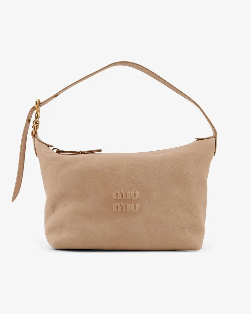 Miu Miu Leather Pouch handbag -  - gender_Woman Beige