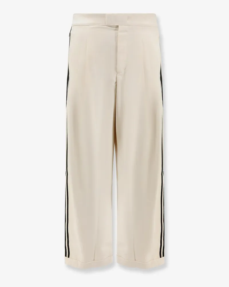adidas Recycled nylon trousers with iconic detail on the side -  - gender_Man Beige