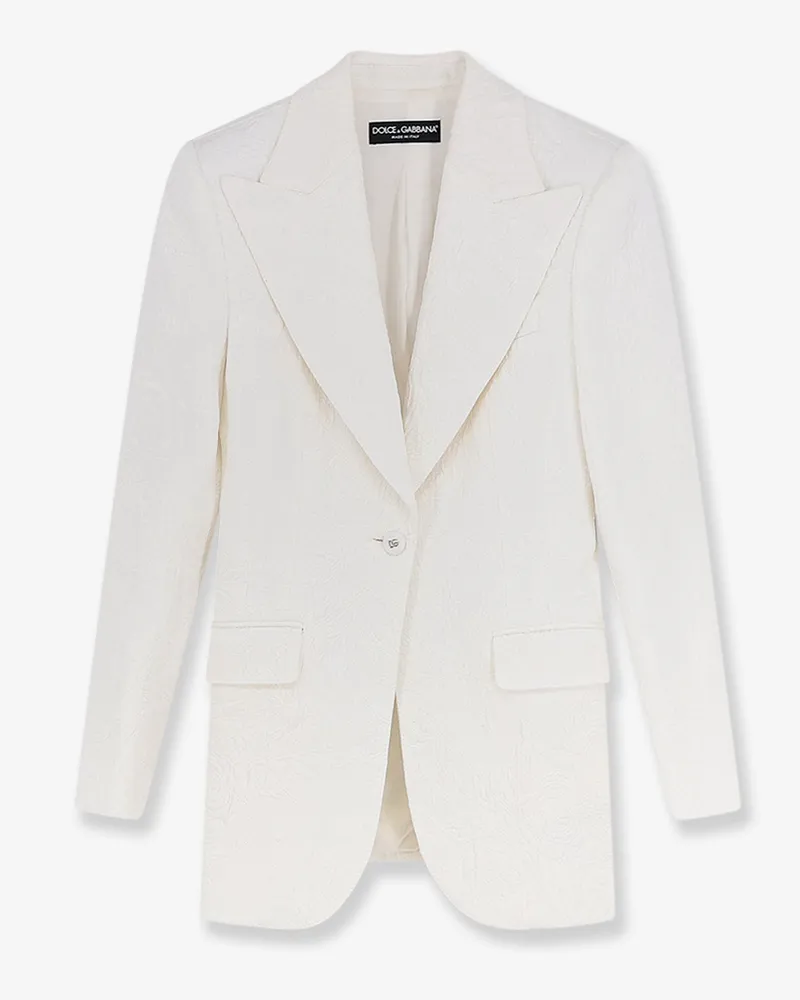 Dolce & Gabbana Brocade Turlington blazer -  - gender_Woman White