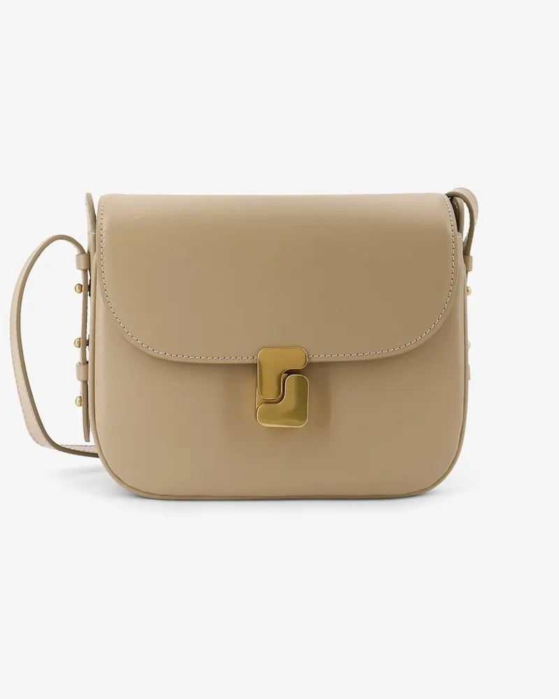 Soeur Bellissima Mini leather crossbody bag -  - gender_Woman Beige