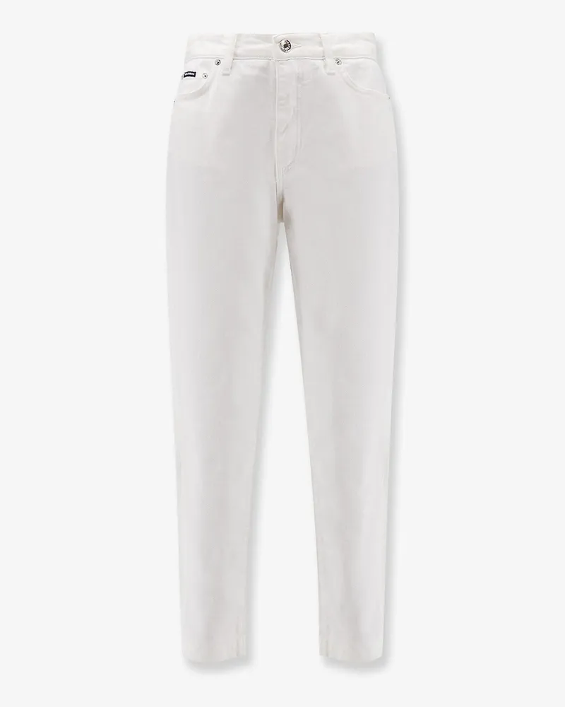 Dolce & Gabbana Audrey white denim trousers -  - gender_Woman White