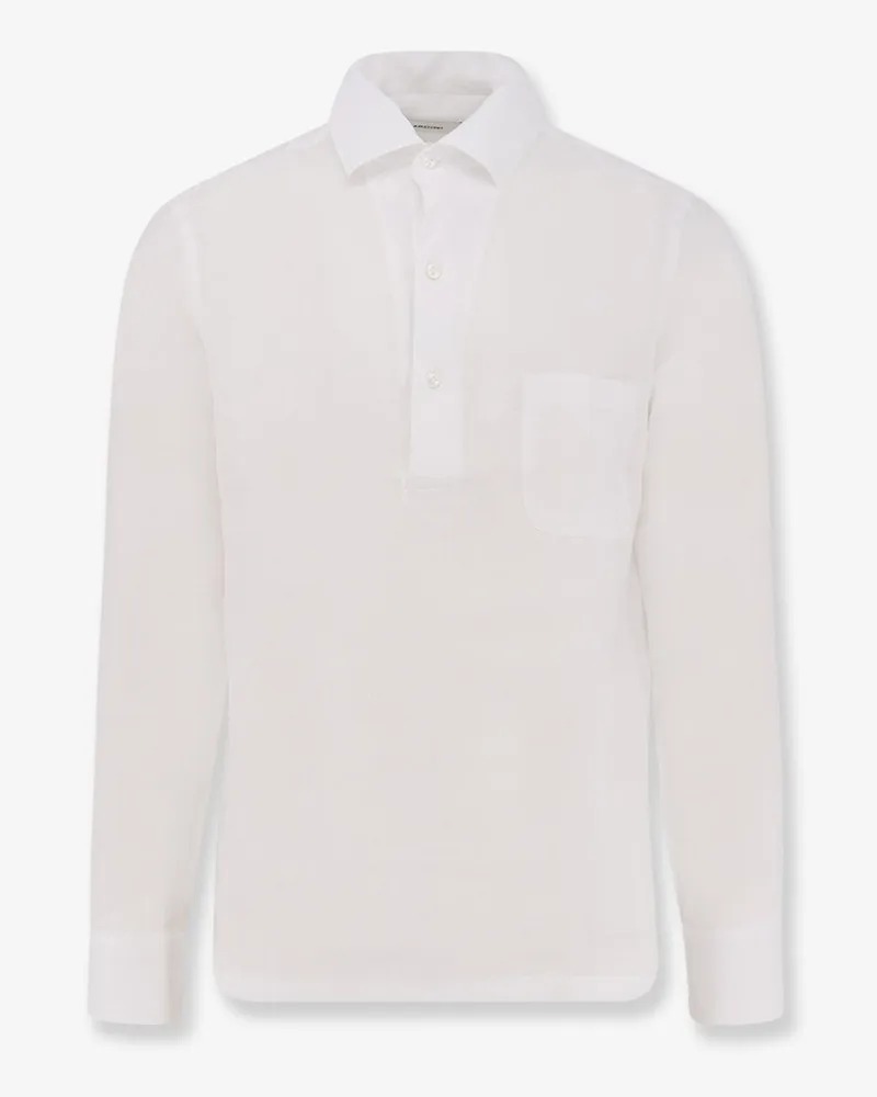 LARDINI Pailan linen shirt -  - gender_Man White