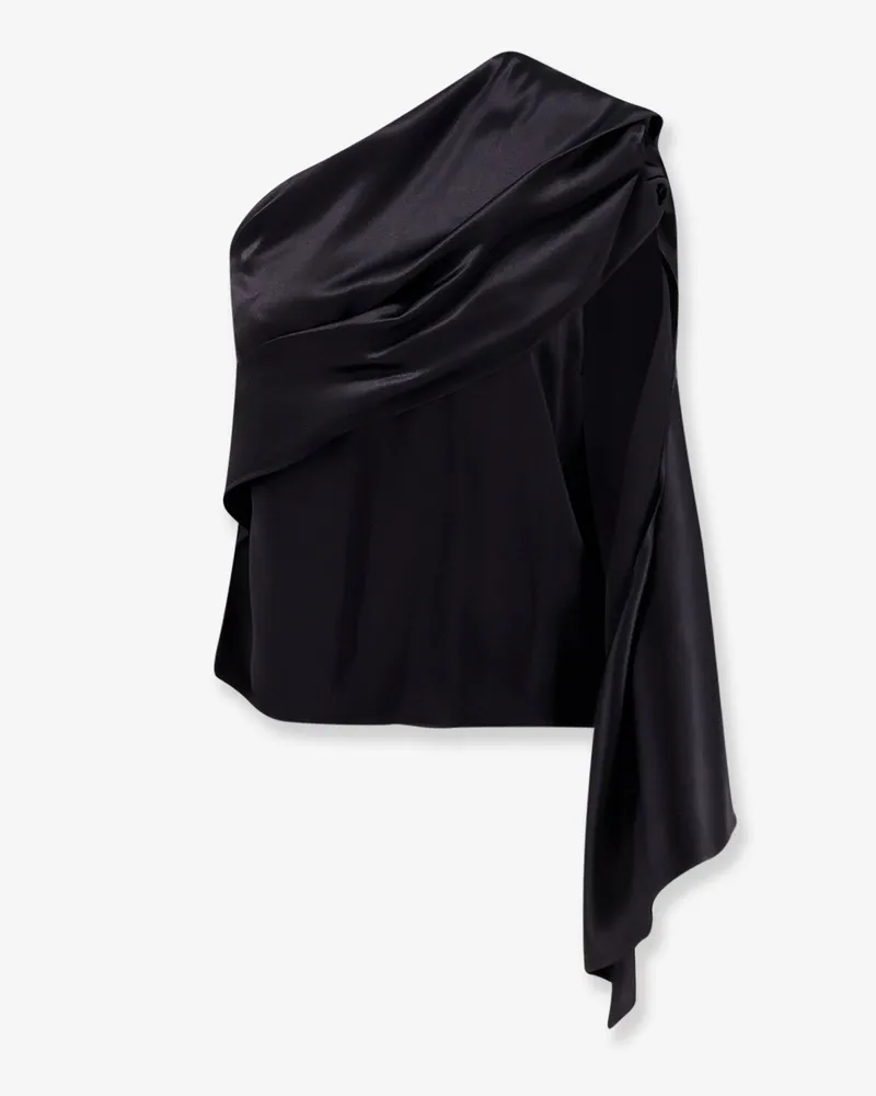 Alberta Ferretti Draped viscose top -  - gender_Woman Black