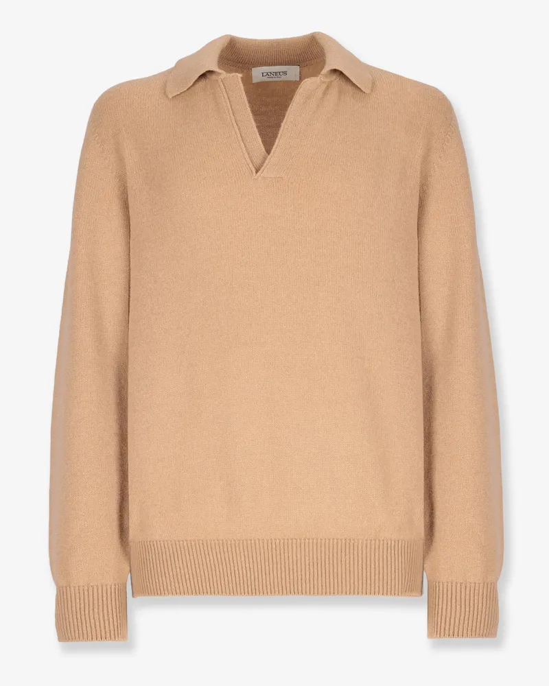 Laneus Merino wool and cashmere blend sweater -  - gender_Man Beige
