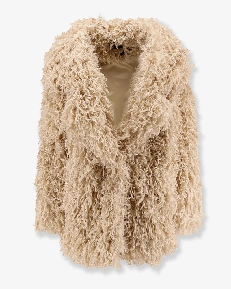 ACTUALEE Faux shearling peacoat -  - gender_Woman Beige