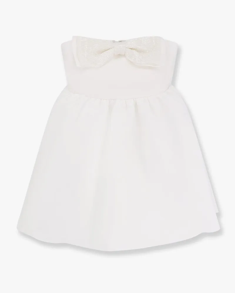 Self-Portrait Taffeta décolleté dress with bow -  - gender_Woman White
