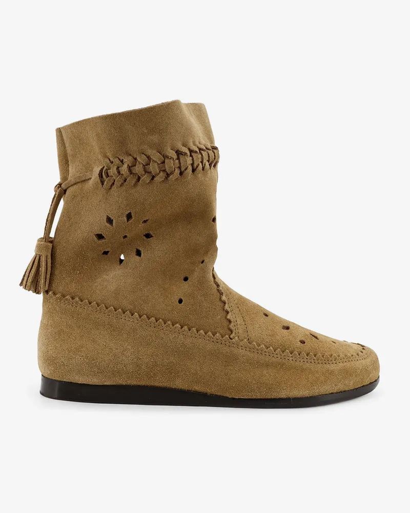 Isabel Marant Woosta suede boots -  - gender_Woman Beige