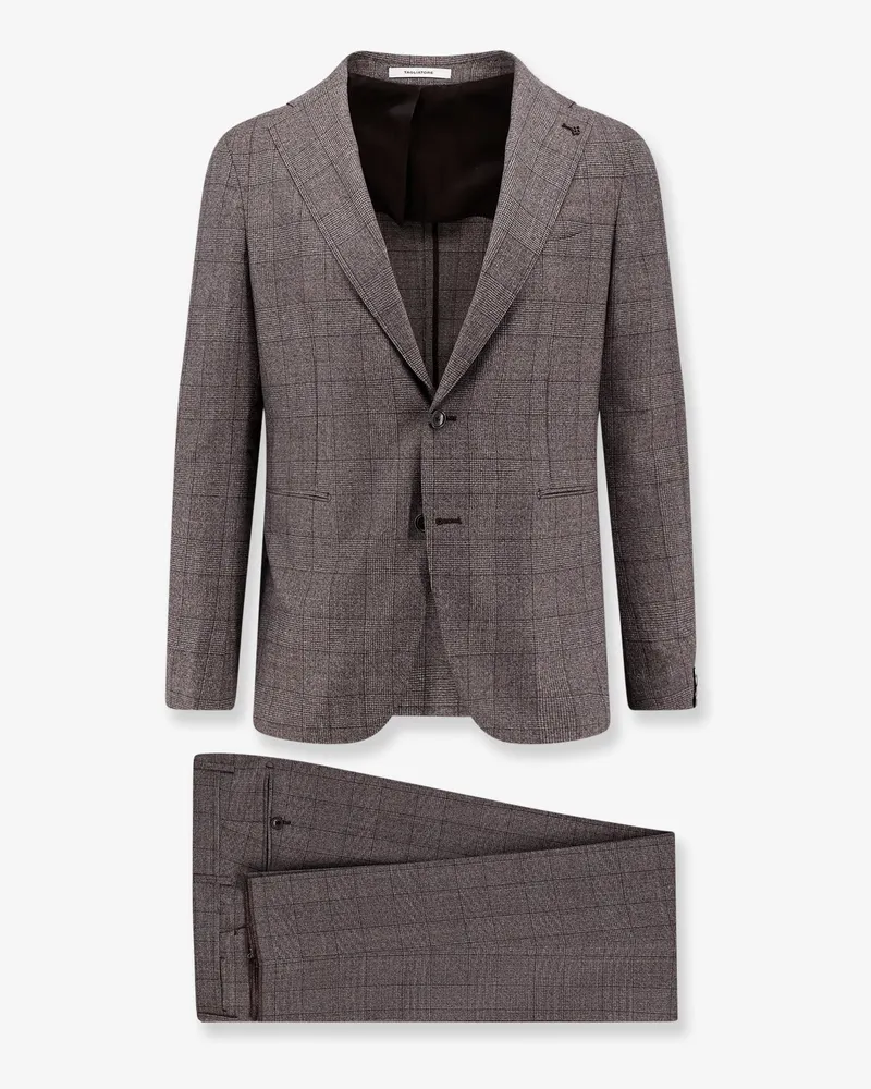 Tagliatore Vesuvio Prince of Wales suit -  - gender_Man Brown
