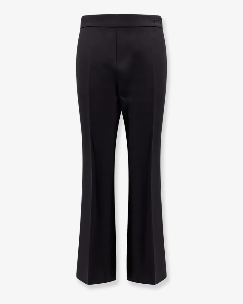 Gucci Wool and mohair trouser with  embroidery - GUCCI - gender_Woman Black