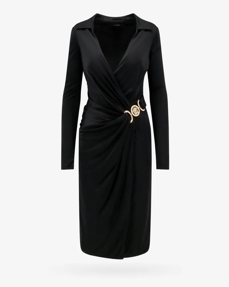 Versace Satin dress with safety pin -  - gender_Woman Black