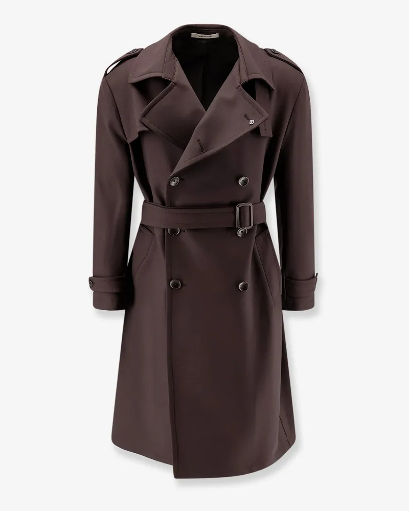 Tagliatore Water Repellent virgin wool trench coat -  - gender_Man Brown