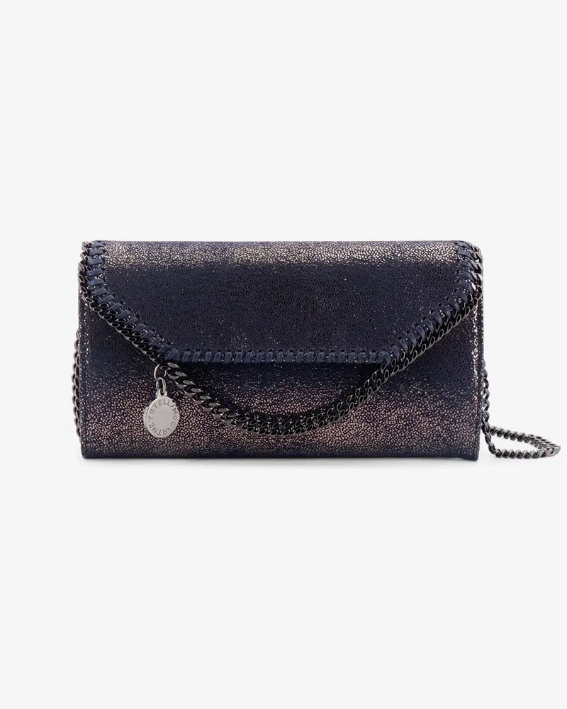 Stella McCartney Falabella Shaggy Deer fabric wallet -  - gender_Woman Blue
