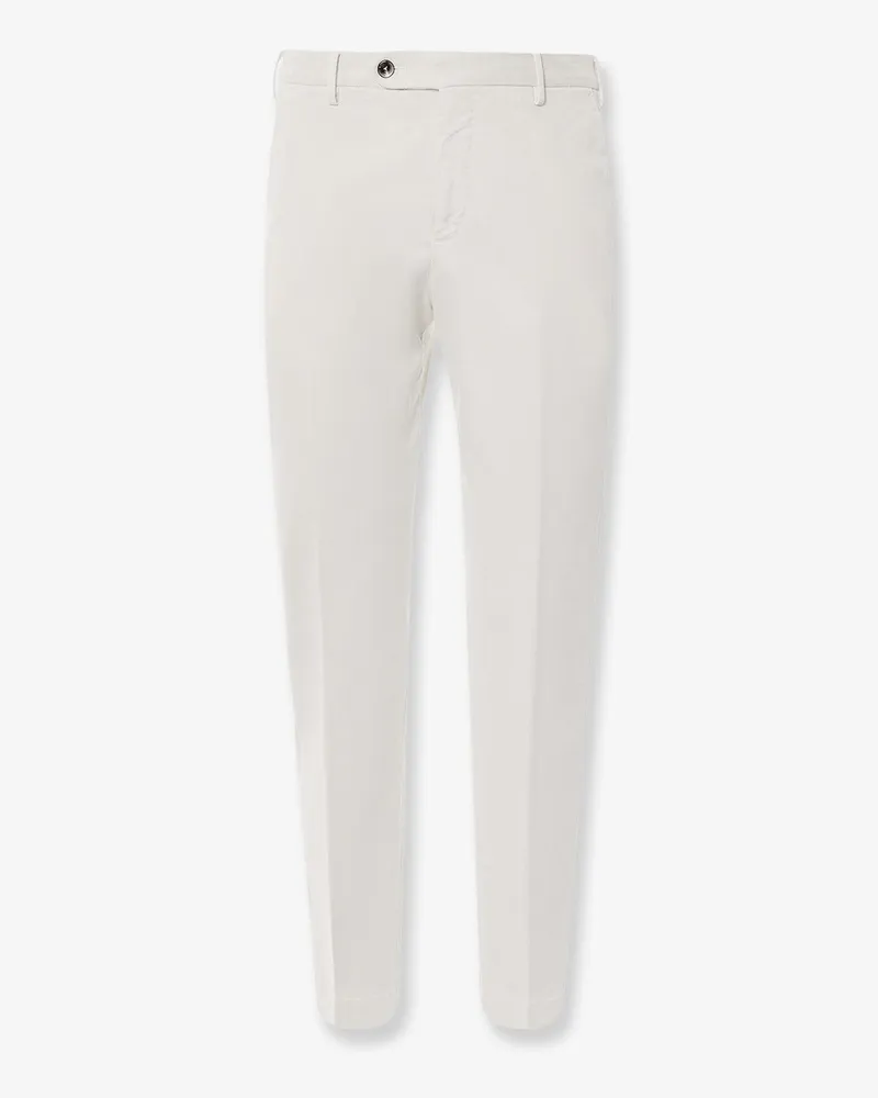 PT TORINO Style stretch cotton Master Fit trousers -  - gender_Man White