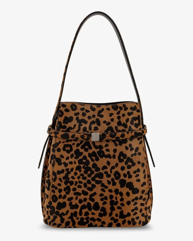 Totême Belted Pony Hair Bucket Bag -  - gender_Woman Animal