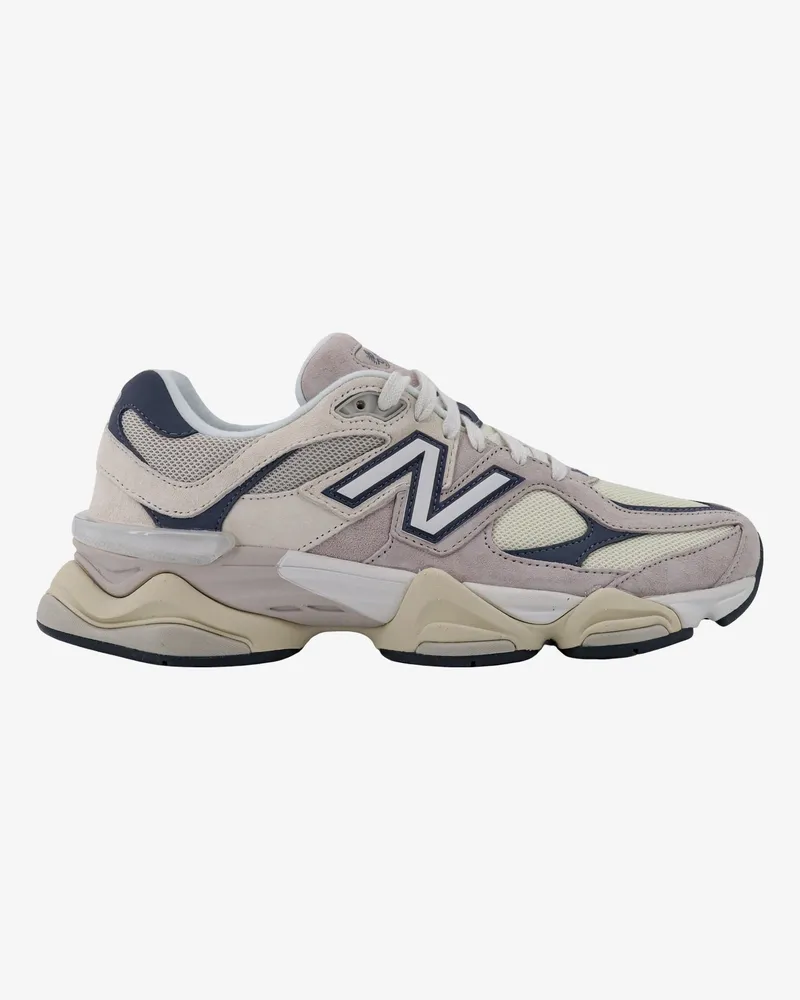 New Balance 9060 low-top suede and mesh sneakers -  - gender_Man Beige