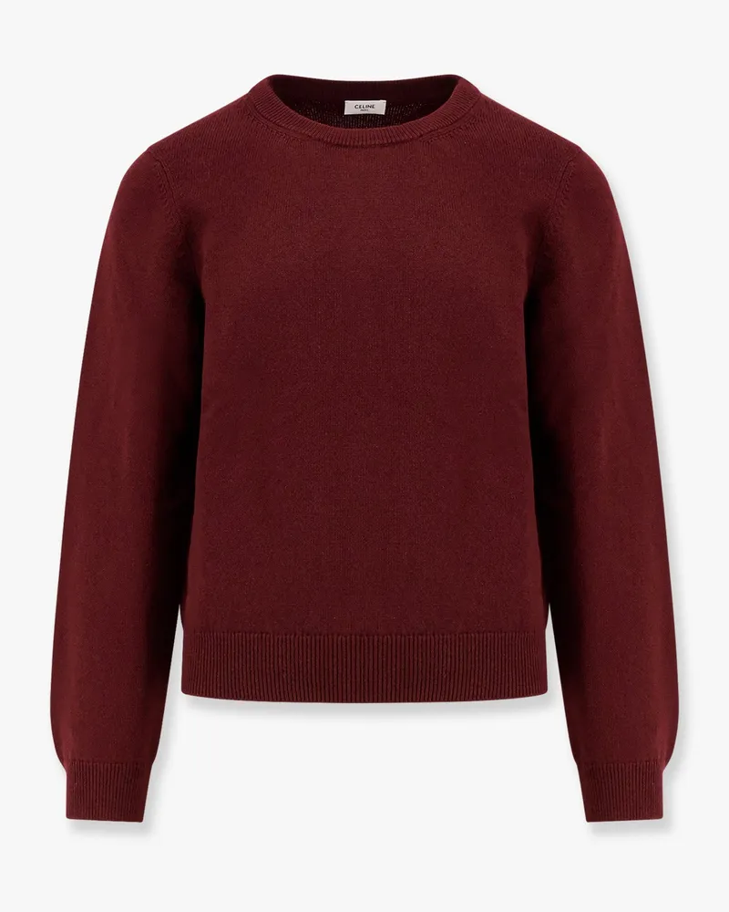 Celine Cachemire sweater with logo embroidery -  - gender_Man Red