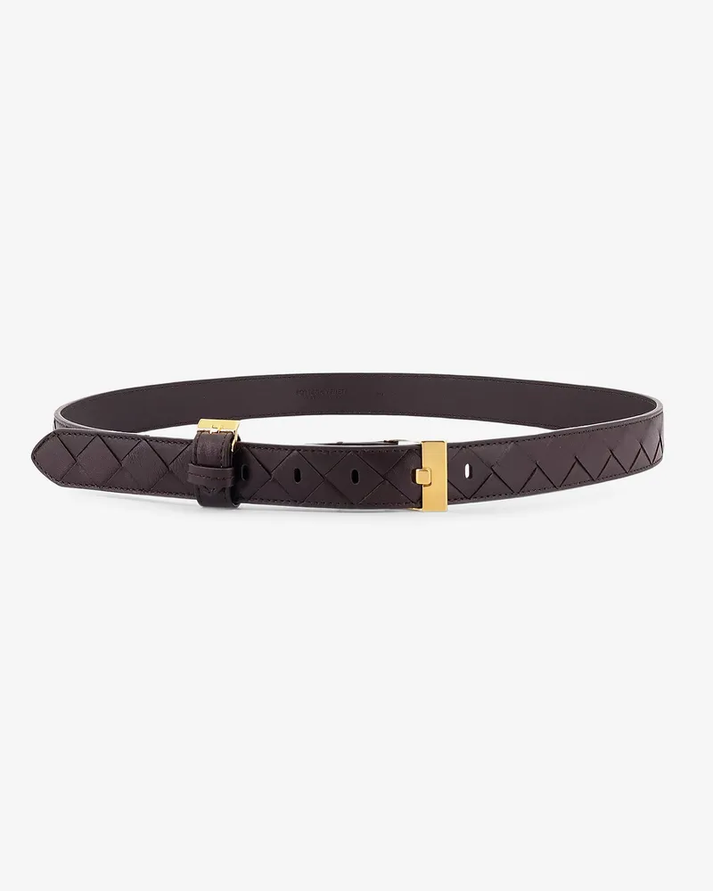 Bottega Veneta Leather belt with Intrecciato motif -  - gender_Woman Brown