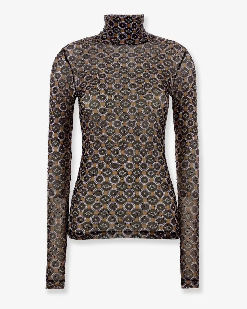 Dries van Noten Hoyser top with sequins -  - gender_Woman Brown