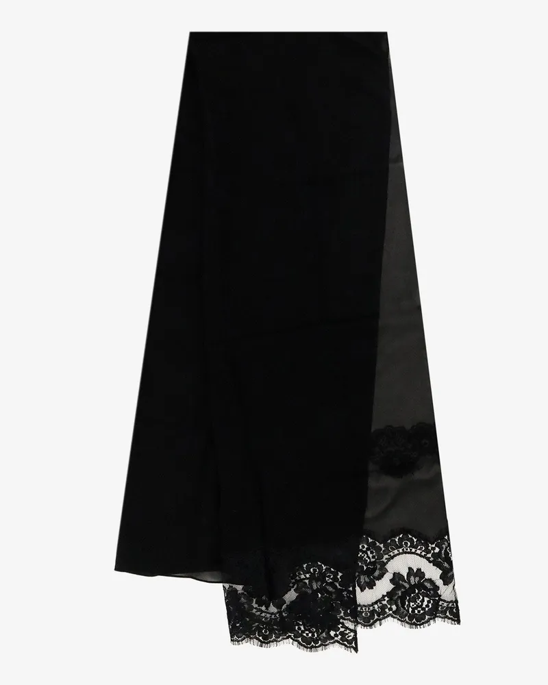 Dolce & Gabbana Chador silk and cotton scarf -  - gender_Woman Black