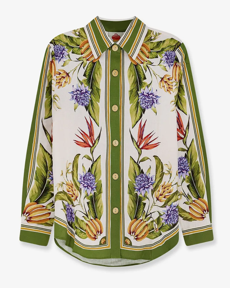 FARM Rio Tropical linen and viscose -  - gender_Woman Green