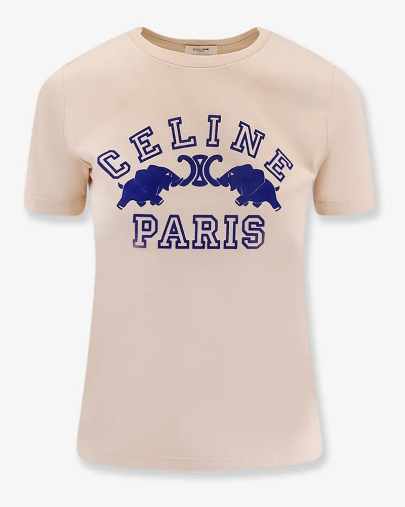 Celine Cotton t-shirt -  - gender_Woman Beige