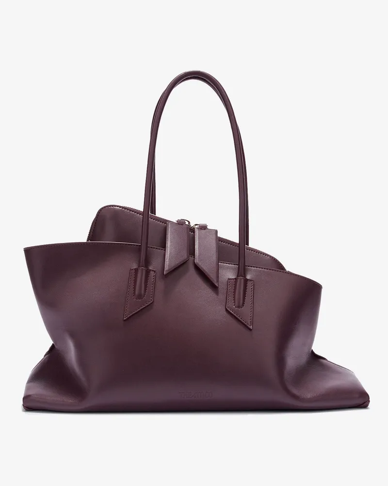 ATTICO La Passeggiata Medium leather shoulder bag -  - gender_Woman Purple