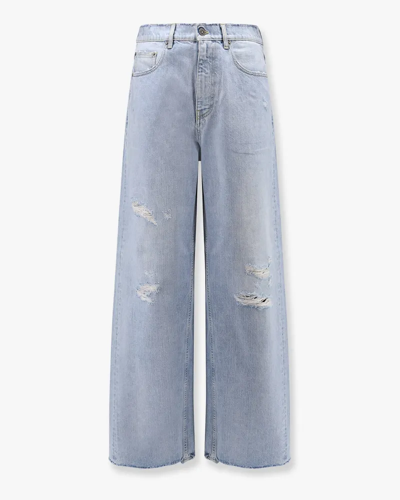 Golden Goose Morgan Wide Leg Jeans with Stars iconic detail -  - gender_Man Blue