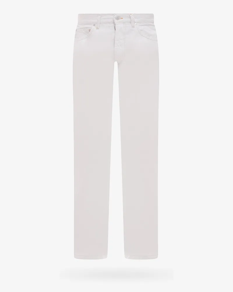 Maison Margiela Cotton jeans with contrasting stitching -  - gender_Man Grey