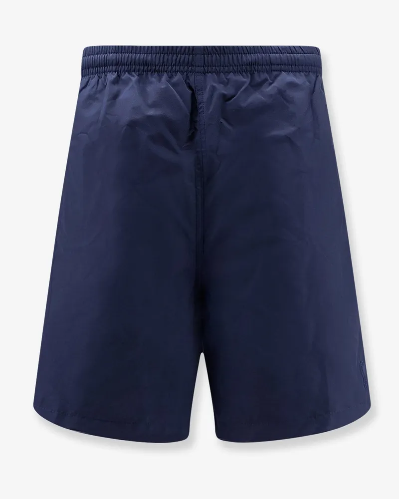 AMI Paris Nylon swimsuit with tone-on-tone logo patch -  - gender_Man Blue