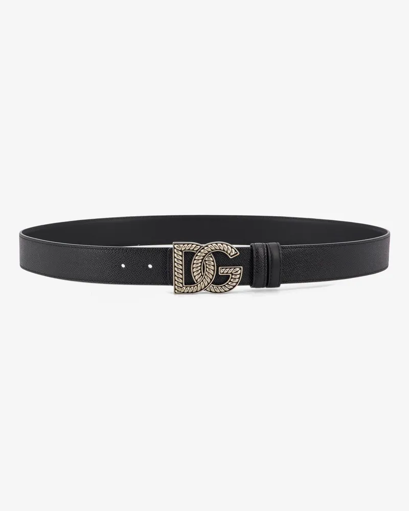 Dolce & Gabbana Leather belt -  - gender_Man Black