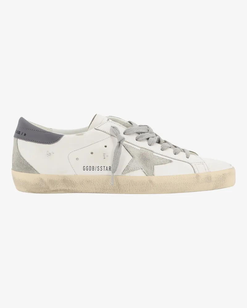 Golden Goose Sneakers super star in pelle con effetto used -  - gender_Man Ice