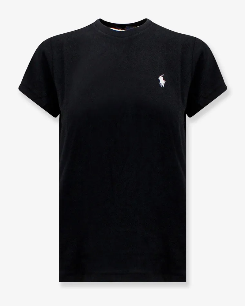 Ralph Lauren Cotton T-shirt with logo embroidery -  - gender_Woman Black