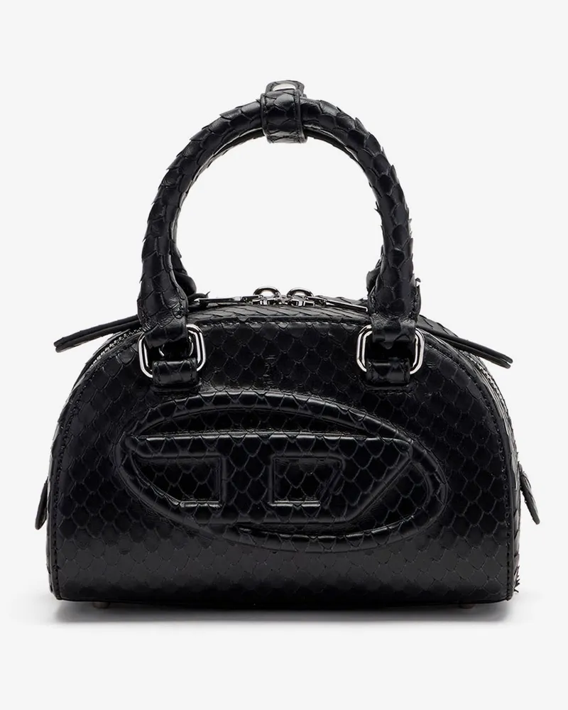 Diesel 1DR Dome python leather crossbody bag -  - gender_Woman Black