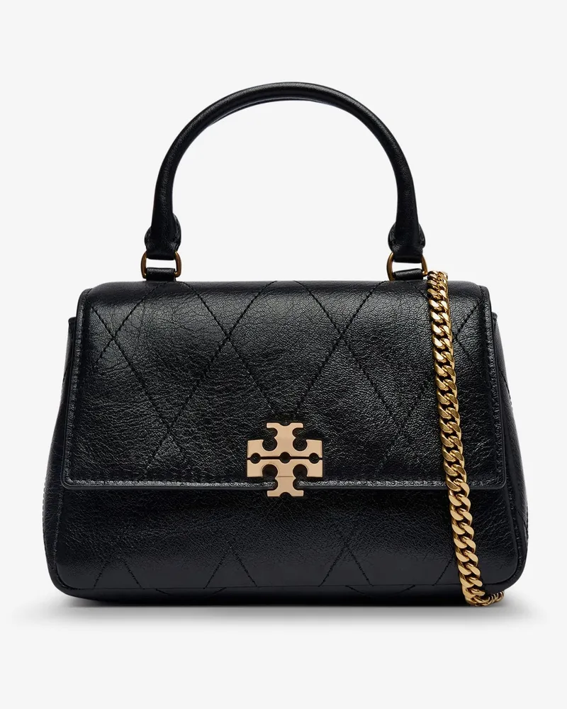 Tory Burch Charlie Quilted Mini Top Handle Chain Wallet crossbody bag -  - gender_Woman Nero