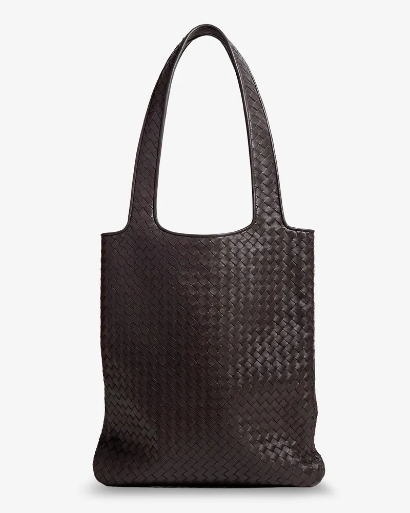 Bottega Veneta Veneto leather shoulder bag with Intrecciato motif -  - gender_Man Brown