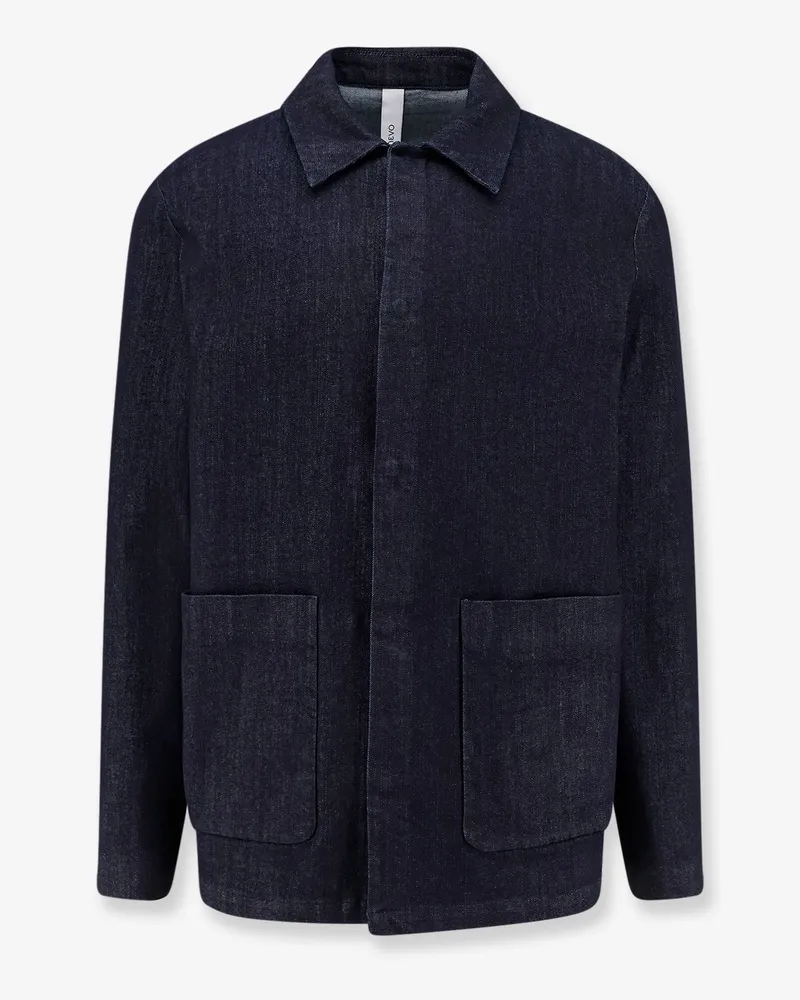 Hevò Castelforte stretch denim jacket -  - gender_Man Blue