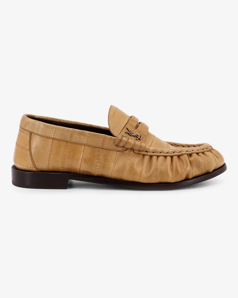 Saint Laurent Le Loafer 15 Moc 15 eel leather loafer -  - gender_Woman Beige