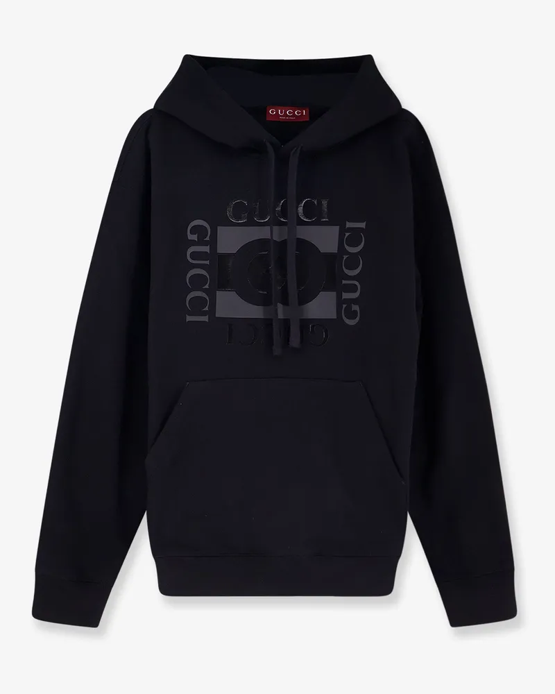 Gucci Cotton sweatshirt with GG Incrocio print -  - gender_Man Black