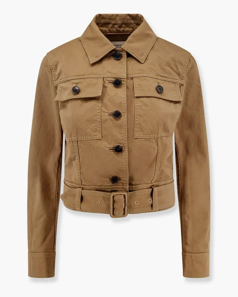 Saint Laurent Certified cotton cropped jacket -  - gender_Woman 