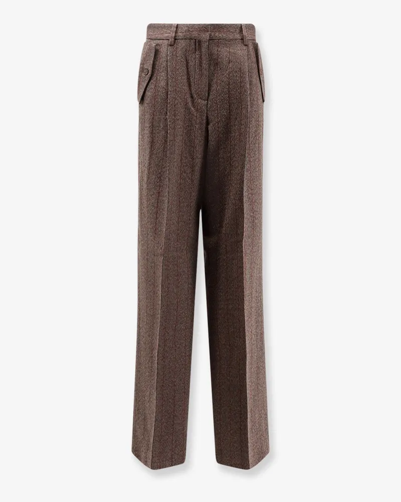 Golden Goose Naomi virgin wool trousers -  - gender_Woman Brown