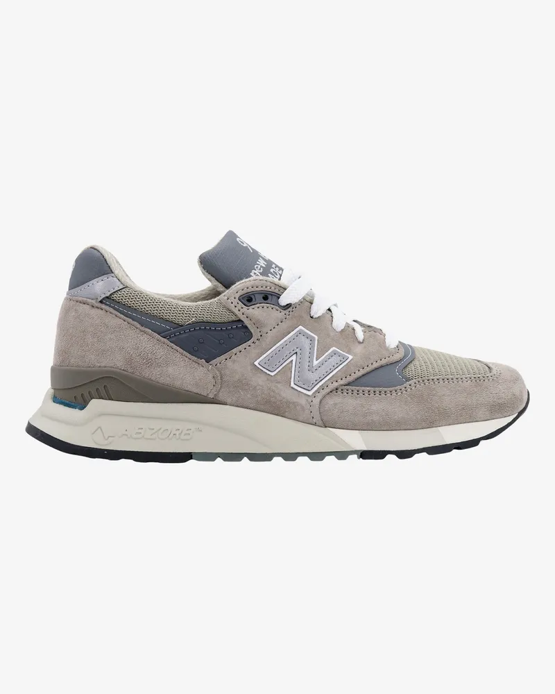 New Balance Suede sneakers with contrasting inserts -  - gender_Man Grey