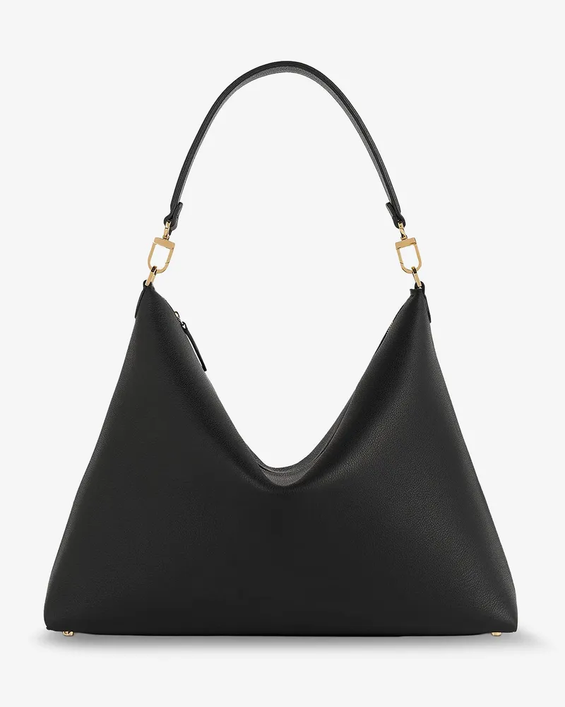 Totême Bevel leather shoulder bag -  - gender_Woman Black