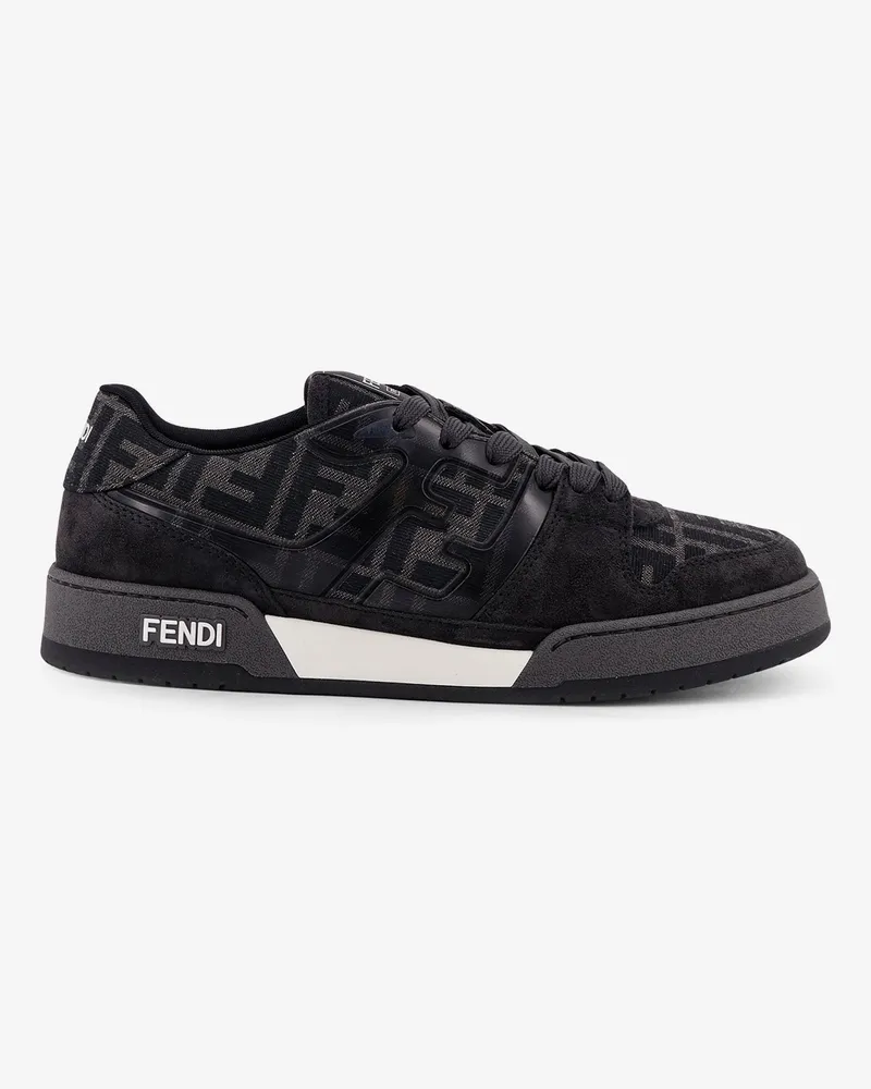 Fendi Match FF Jacquard and suede sneakers - FENDI - gender_Man Black