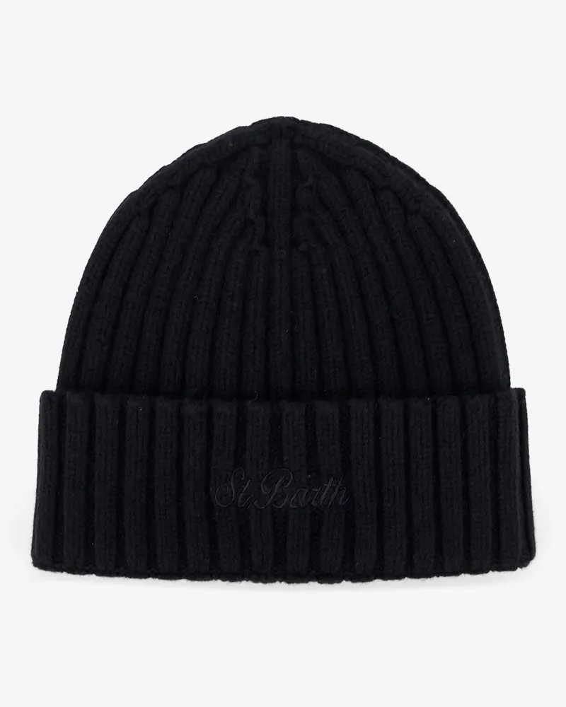 MC2 Saint Barth Wengen Wool beanie wool hat -  - gender_Man Black
