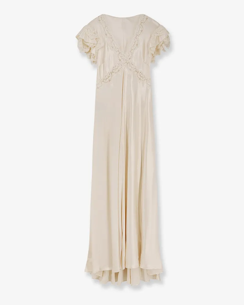 Alberta Ferretti Viscose long dress -  - gender_Woman Beige