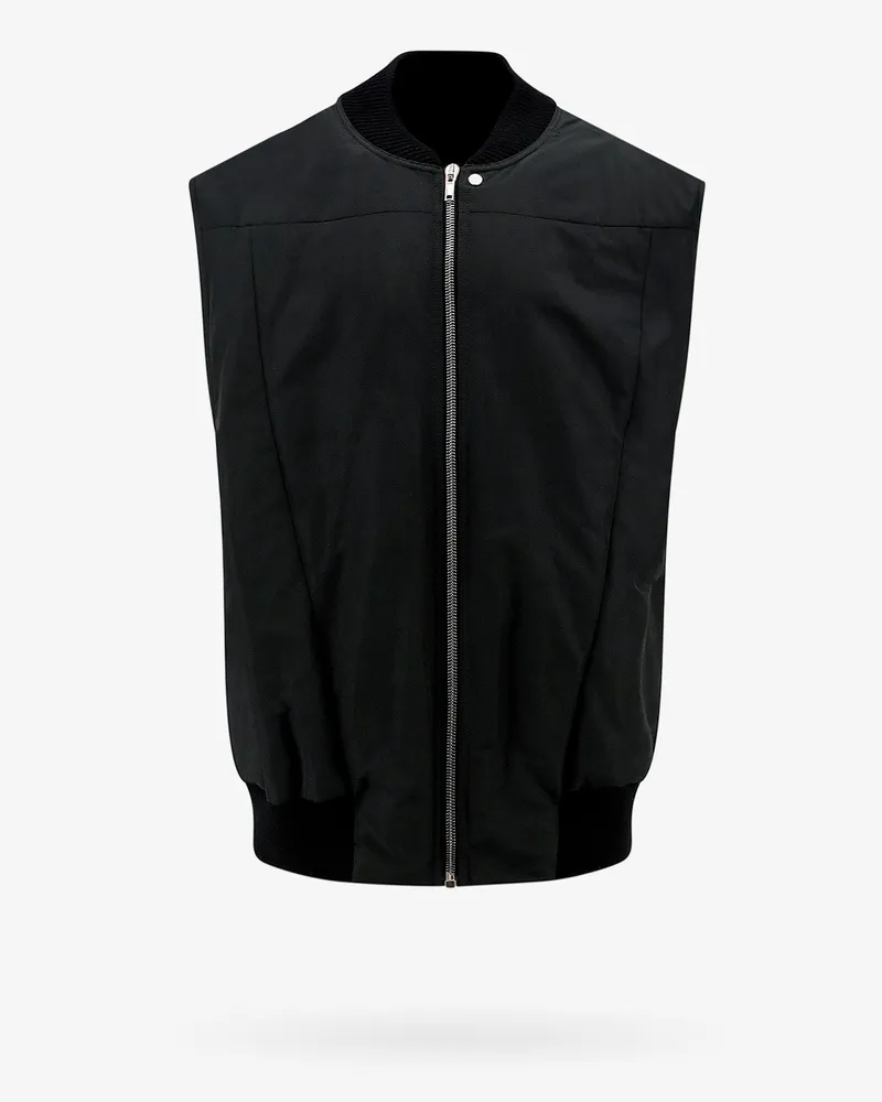 Rick Owens Padded recycled nylon sleeveless jacket -  - gender_Man Black