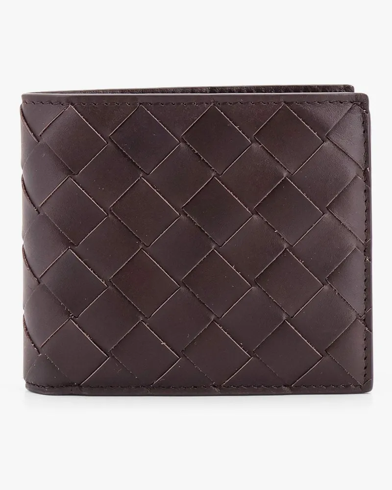 Bottega Veneta Leather wallet with Intrecciato pattern -  - gender_Man Brown